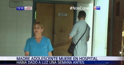 Madre adolescente fallece en el Hospital de Encarnación