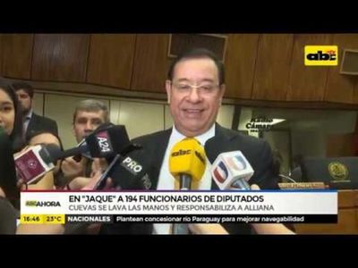 En “jaque” a 194 funcionarios de diputados - ABC Noticias - ABC Color