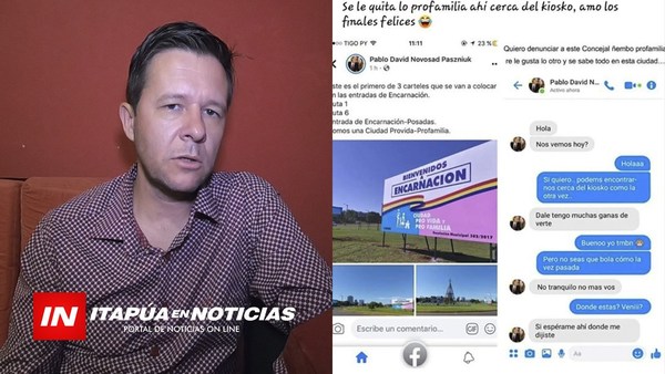 CONCEJAL DENUNCIA A PRESUNTO MIEMBRO DE LA COMUNIDAD LGTBI