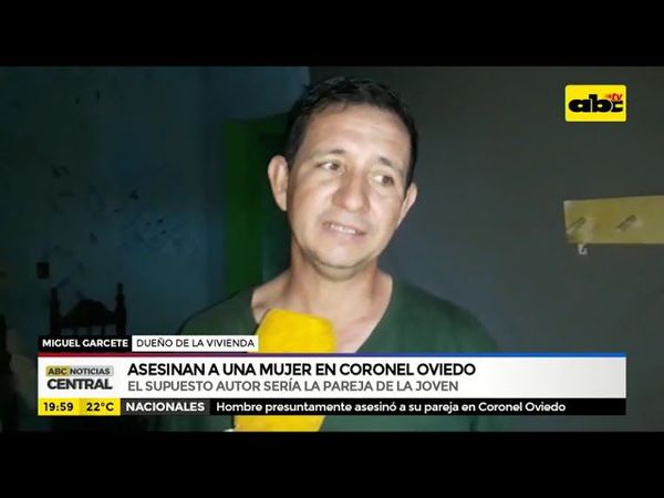 Asesinan a una mujer en Coronel Oviedo - ABC Noticias - ABC Color