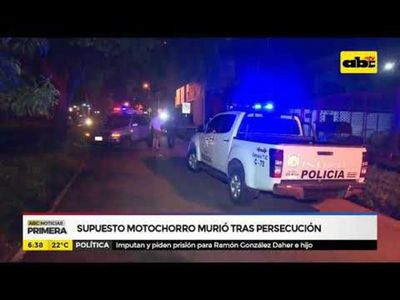 Supuesto motochorro murió tras persecución - ABC Noticias - ABC Color