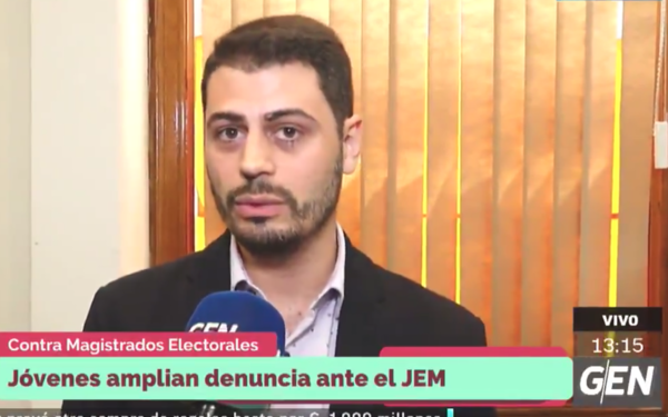 Jóvenes colorados amplían denuncia contra el JEM