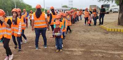 Alumnos conocieron la obra que conectará dos océanos en el Chaco