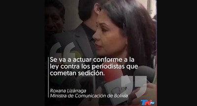 Ministra de comunicaciones de Bolivia advirtió que “hay periodistas sediciosos” y “tomarán acciones” - ADN Paraguayo