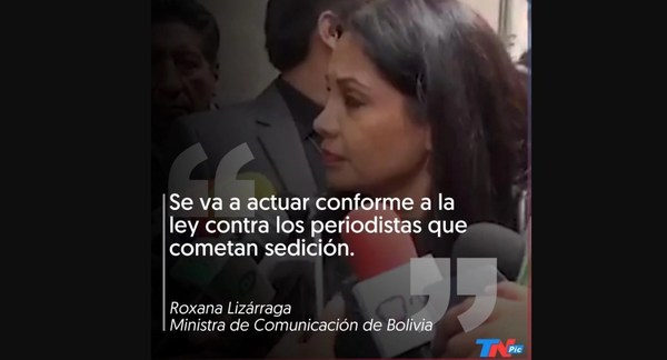 Ministra de comunicaciones de Bolivia advirtió que “hay periodistas sediciosos” y “tomarán acciones” - ADN Paraguayo