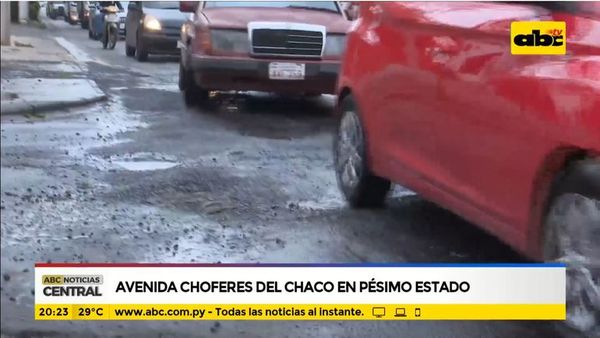 Avenida Choferes del Chaco en pésimo estado - ABC Noticias - ABC Color