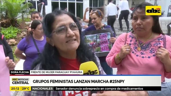 Grupos feministas lanzan marcha #25NPy - ABC Noticias - ABC Color
