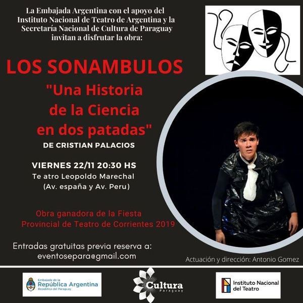 Embajada invita a ”Los Sonámbulos: una historia de la ciencia en dos patadas” | .::Agencia IP::.
