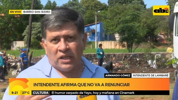 “No voy a renunciar”, afirmó el intendente de Lambaré - Nacionales - ABC Color