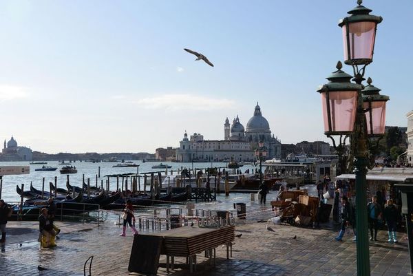 El  “ agua alta ”  no da tregua a Venecia y se espera subida de 160 centímetros           - Mundo - ABC Color