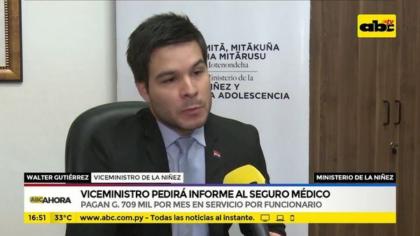 Viceministro pedirá informe al seguro médico - ABC Noticias - ABC Color