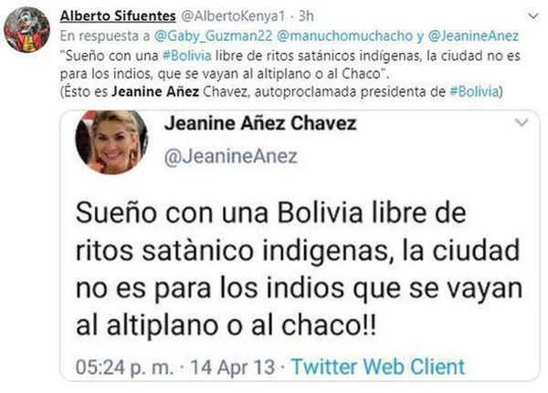 Borran los tuits de ataques a “indios”
