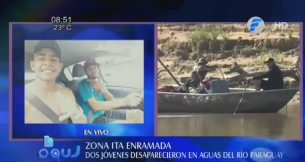 Dos jóvenes desaparecen en aguas del río Paraguay