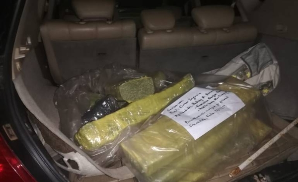 HOY / En control vehicular de Villeta hallan 34 kilos de marihuana