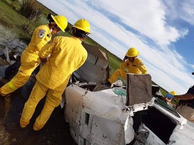 BOMBEROS DE LEANDRO OVIEDO Y SU PRIMERA PRUEBA DE FUEGO