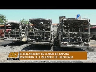 Buses de la línea 29 ardieron en llamas