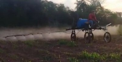 JOVEN CREA UN NOVEDOSO VEHÍCULO PARA RIEGO DE CULTIVO
