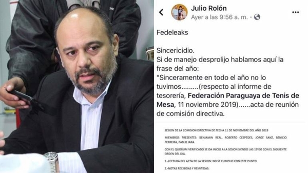 HOY / Corrupción en el deporte: Rosario de denuncias afecta a federación paraguaya de tenis mesa