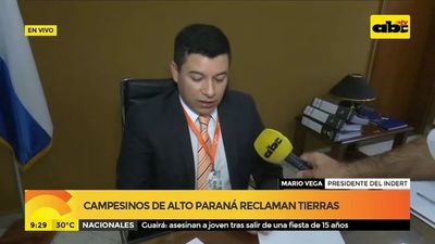 Campesinos de Alto Paraná reclaman tierras - ABC Noticias - ABC Color