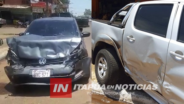 CAMIONETA IMPACTA POR COMERCIO TRAS COLISIÓN SOBRE RUTA 1