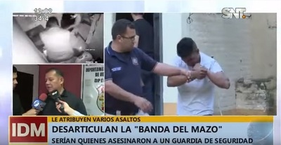Capturan a miembros de la banda "del mazo"