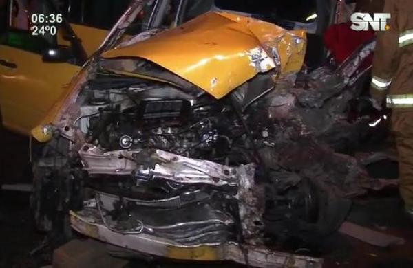Un taxista fallece en violento accidente de tránsito - SNT