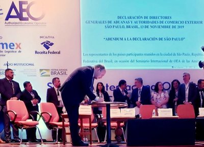 Aduanas firma primer acuerdo de reconocimiento mutuo Mercosur – OEA | .::Agencia IP::.