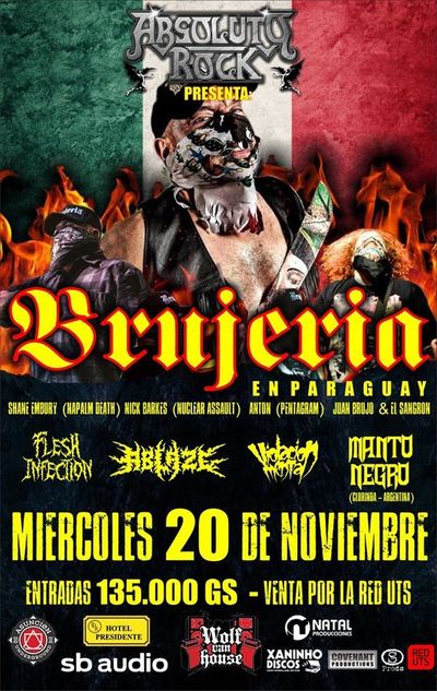 Banda mexicana Brujería presentará en Asunción "South America 2019" - .::RADIO NACIONAL::.