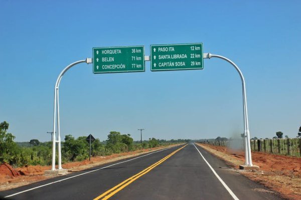 Habilitan pavimentación de la ruta que conecta Tacuatí con Horqueta