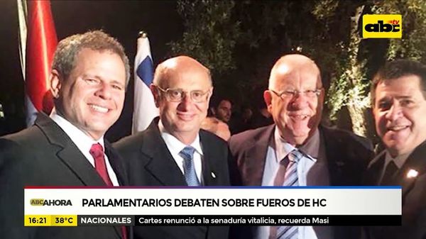 Parlamentarios debaten sobre fueros de HC - ABC Noticias - ABC Color