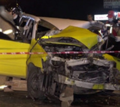 Choque frontal entre camión y taxi le cuesta la vida a un hombre - Paraguay.com