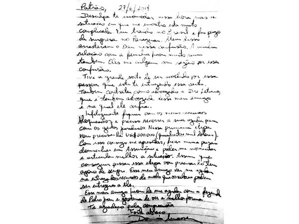 El millonario pedido al hermano del alma en una emotiva carta