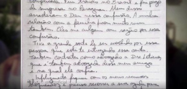 La carta al patrón: Messer pidiendo ayuda, supuestamente a Cartes | Noticias Paraguay