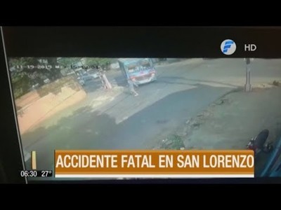 Accidente fatal en San Lorenzo