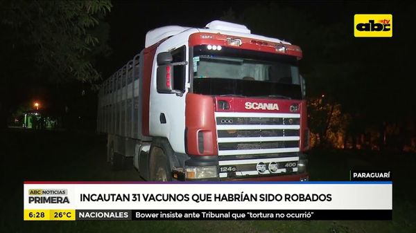 Incautan 31 vacunos que habrían sido robados - ABC Noticias - ABC Color