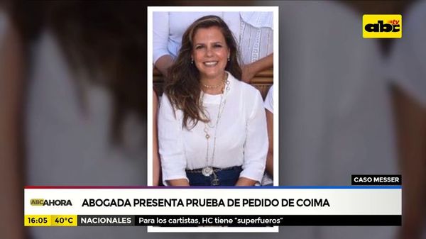 Abogada presenta prueba de pedido de coima - ABC Noticias - ABC Color