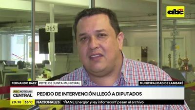 Pedido de intervención de municipalidad de Lambaré llegó a Diputados - ABC Noticias - ABC Color