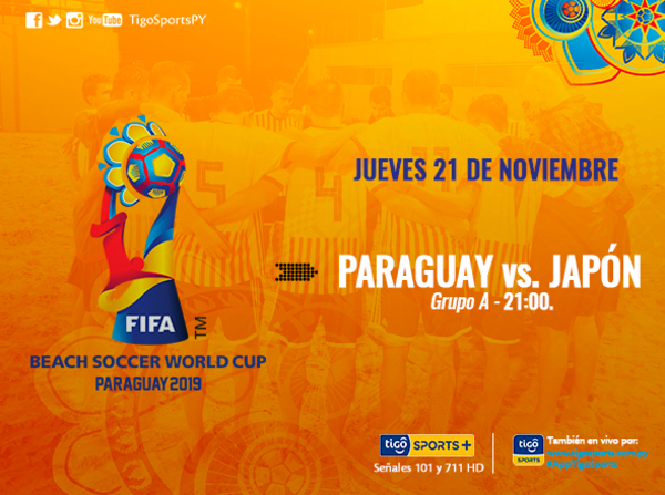 Paraguay debuta en el Mundial de fútbol playa
