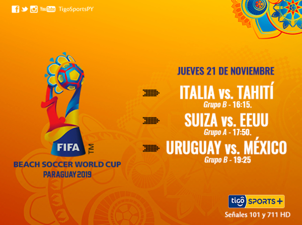 Paraguay recibe al Mundial de fútbol playa