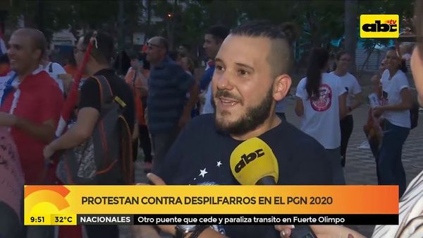 Protestan contra despilfarros en PGN 2020 - ABC Noticias - ABC Color