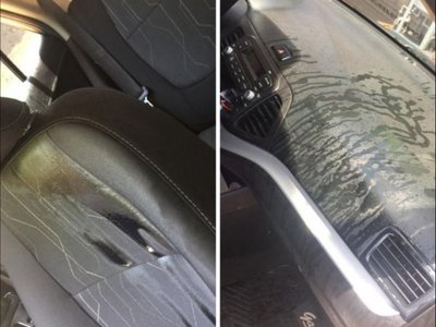 Mecánico derramó aceite de motor a su vecina