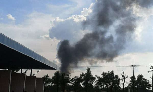 Helicóptero al servicio de la SENAD cae sobre un depósito