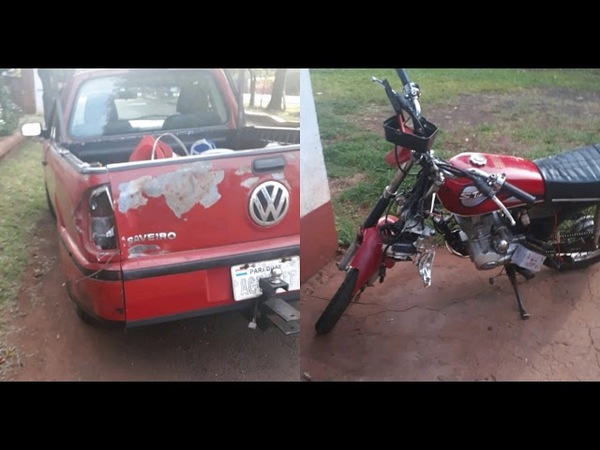 ACCIDENTE DEJA UN MOTOCICLISTA LESIONADO EN CAPITÁN MIRANDA