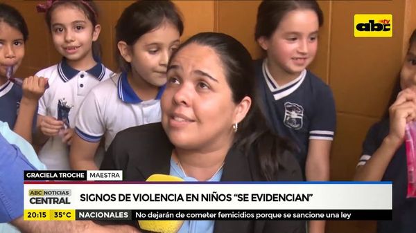 Maestras hablan de signos de violencia en niños - ABC Noticias - ABC Color