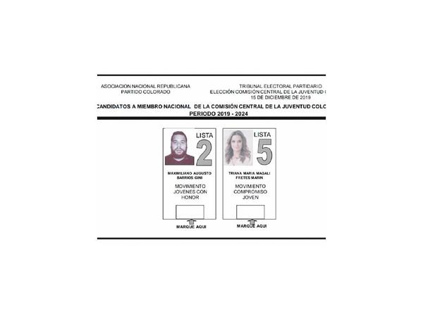 Tribunal de ANR imprime  papeletas de voto  excluyendo a movimiento oficialista