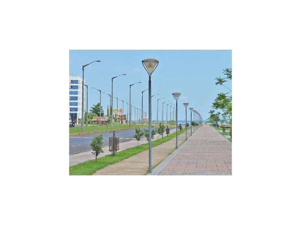 Reparan la iluminación de la Costanera de Encarnación