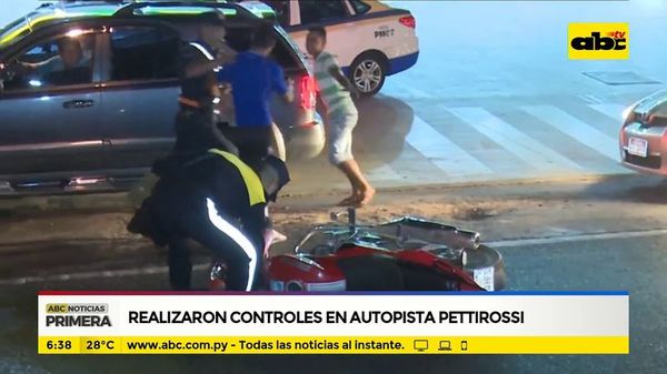 Realizaron controles en Autopista Pettirossi - ABC Noticias - ABC Color