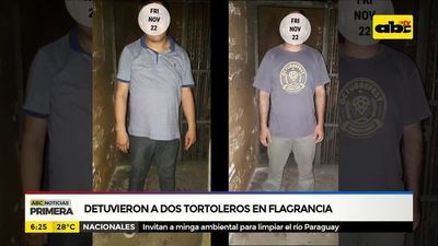 Detuvieron a dos tortoleros en flagrancia - ABC Noticias - ABC Color