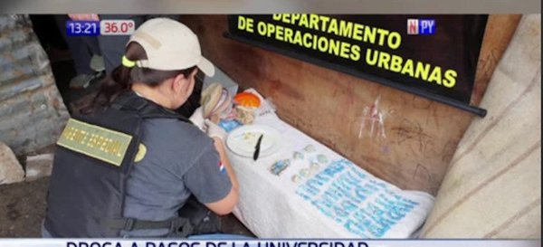 Venta de drogas a metros de una universidad | Noticias Paraguay