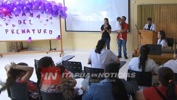 EMOTIVO CIERRE POR LA SEMANA DEL PREMATURO EN EL HRE